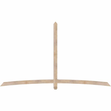 Ekena Millwork Bellingham Smooth Timber Gable Bracket, Douglas Fir, 108"W x 63"H x 3 1/2"D x 3 1/2"F, 14/12 Pitch GBW108X63X0404BEL00SDF